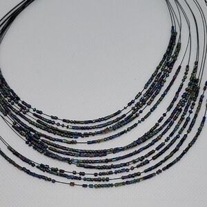Iridescent Beaded Necklace